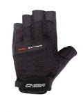 CHIBA Gel Extrem Fahrradhandschuhe - schwarz - Größe XL - ergonomische Gelpolsterung - Digital Carbon Fibre - Quick-Pull