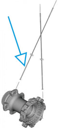 SHIMANO Speiche WH-R9200 HR links - passend für Dura-Ace WH-R9200 Hinterrad