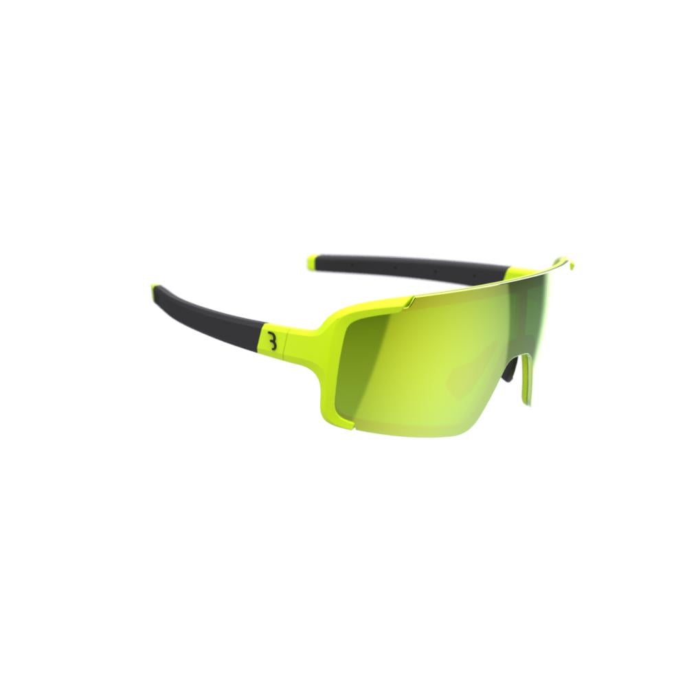 BBB Cycling BBB sportbril Chester MLC fluor Größe M matt neon gelb - sichere Sportbrille mit Vollrahmen