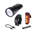 Sigma Licht AURA 100 USB & BLAZE Link Fahrradlicht-Set - 100 Lux Scheinwerfer mit Bremslicht