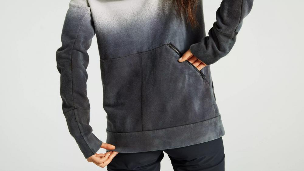 LEGACY SPRAY PULL-OVER HOODIE WMN DOVGRY M - Damen Kapuzenpullover Grau