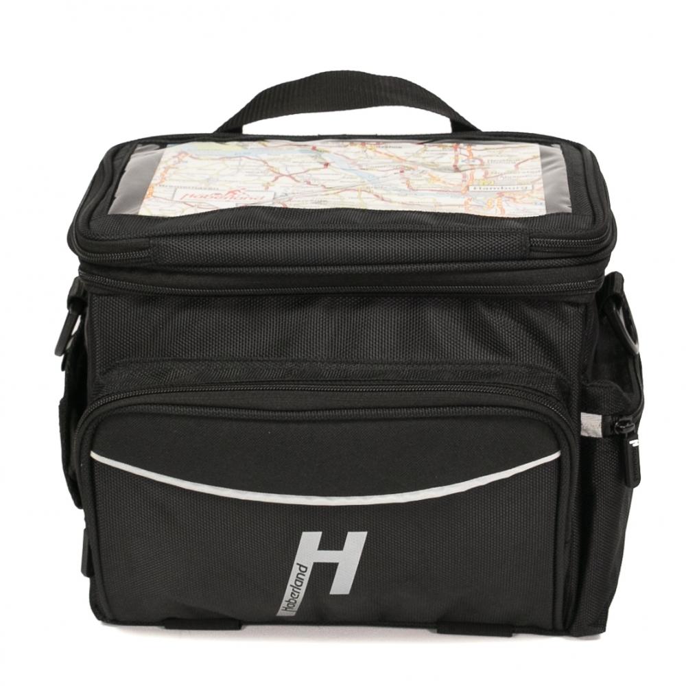 Haberland Lenkertasche 10l Max Plus schwarz - geräumige Lenkertasche mit KLICKfix