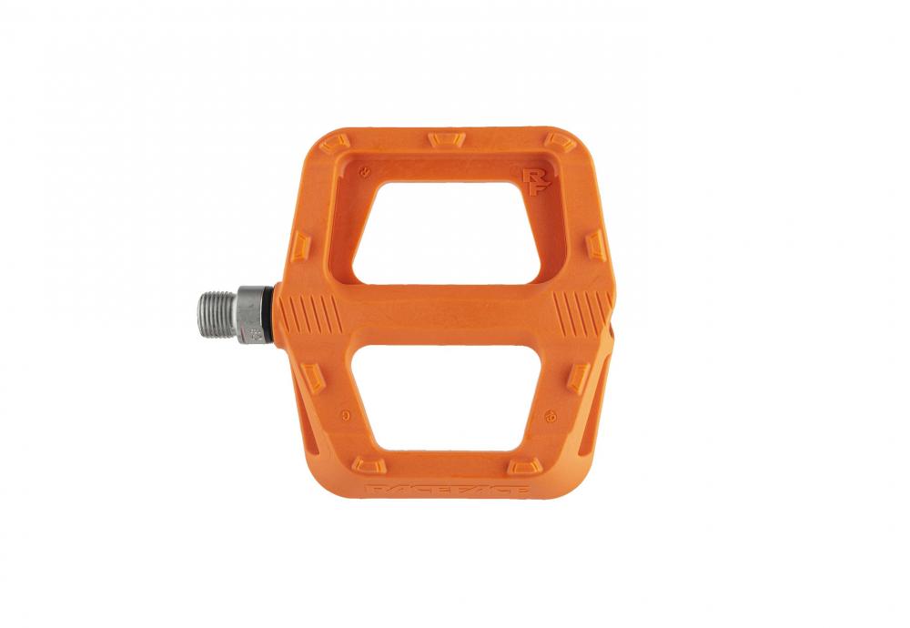 Race Face Ride Plattform-Pedal, orange - robustes MTB-Pedal mit sicherem Grip