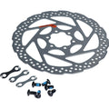 SHIMANO SM-RT56 160mm 6-Loch Fahrrad-Bremsscheibe mit Montagematerial.