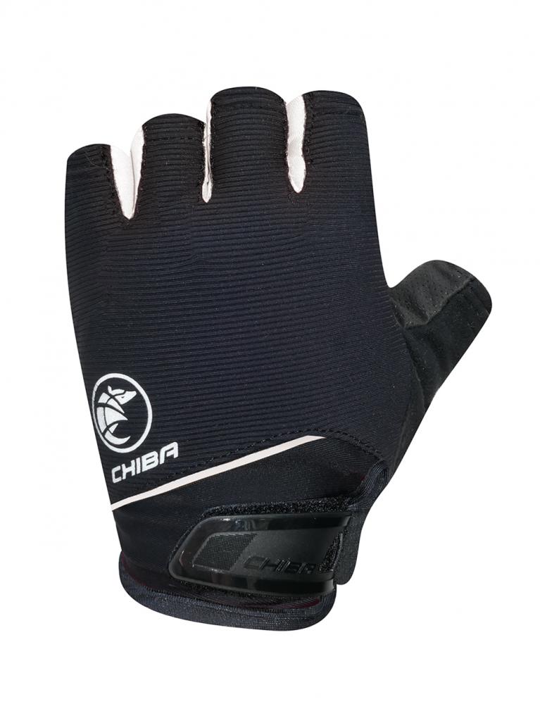 CHIBA BioXCell Lady - Damen Radhandschuhe schwarz, Größe M, gepolstert