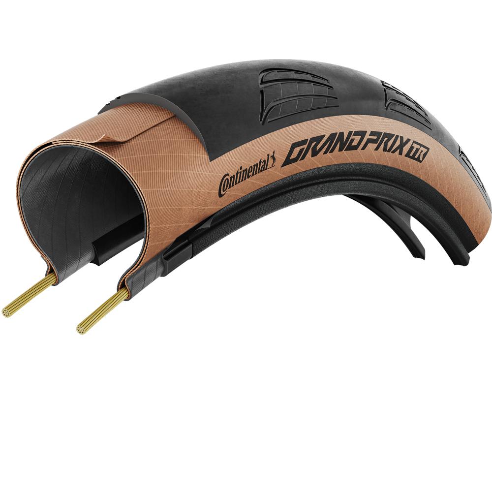 Continental Grand Prix TR Tubeless Ready Rennradreifen 700x25C Querschnitt mit Karkasse und Profil