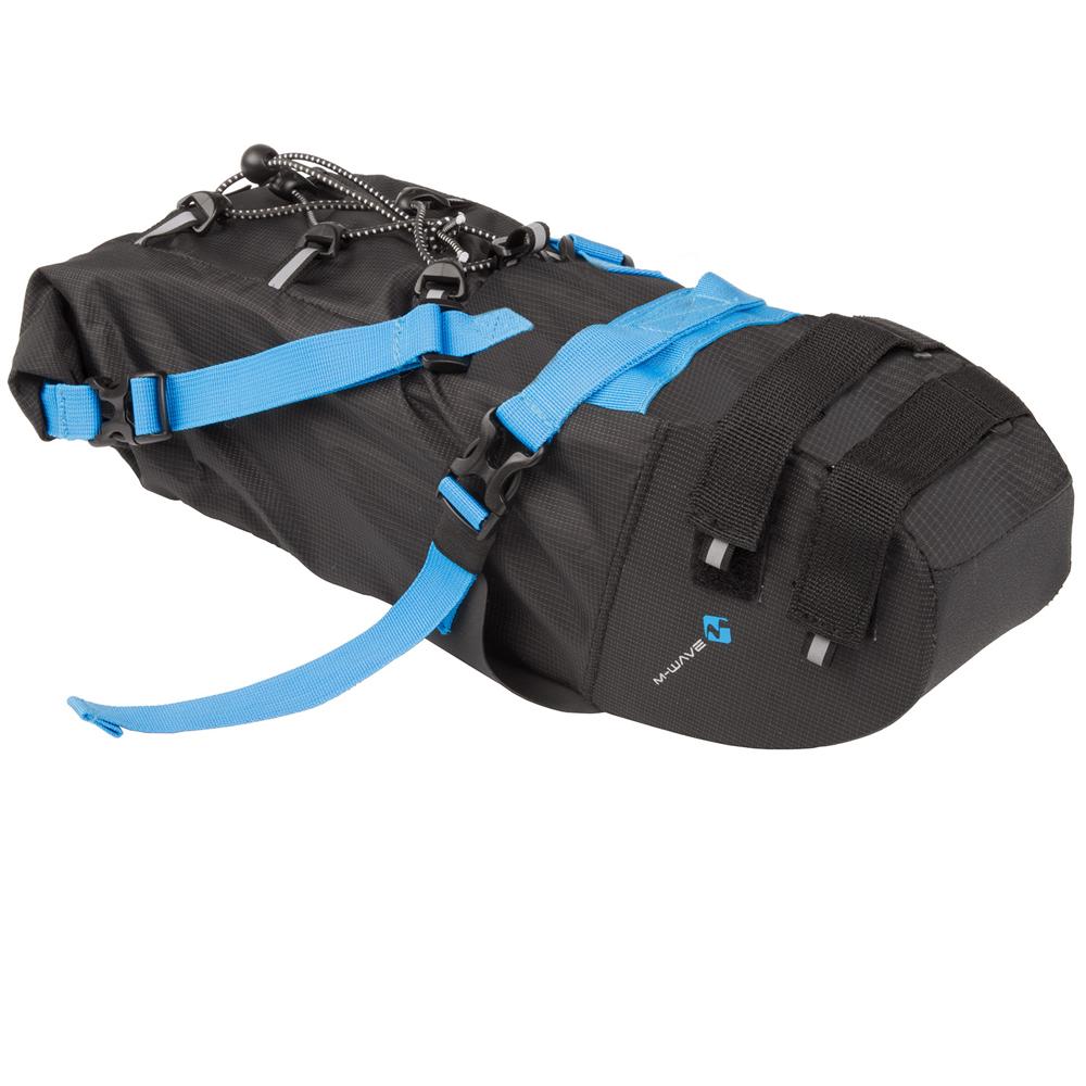 M-Wave Rough Ride Satteltasche M schwarz 6L, wasserdicht, robuste Bikepacking-Tasche für MTB & Touren