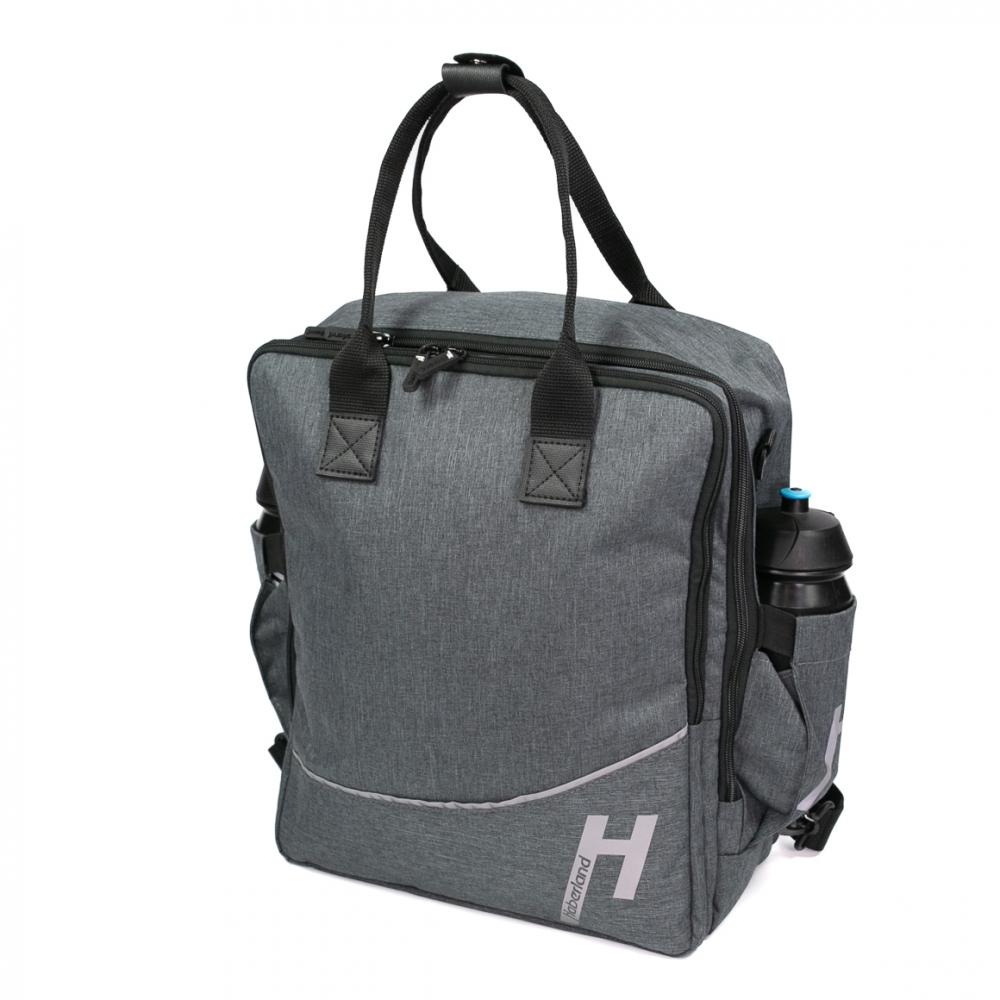 Haberland Frontträger-Rucksack More Than Work anthrazit - flexible Transportlösung für Frontgepäckträger