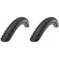 Zwei Schwalbe Rapid Rob 27,5x2,25" MTB-Drahtreifen mit K-Guard Pannenschutz und SBC Gummimischung für Cross Country.