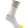 Sidi Socken NEO white sand 44-46 Weiß/Braun - atmungsaktive Radsocken mit Q-Skin