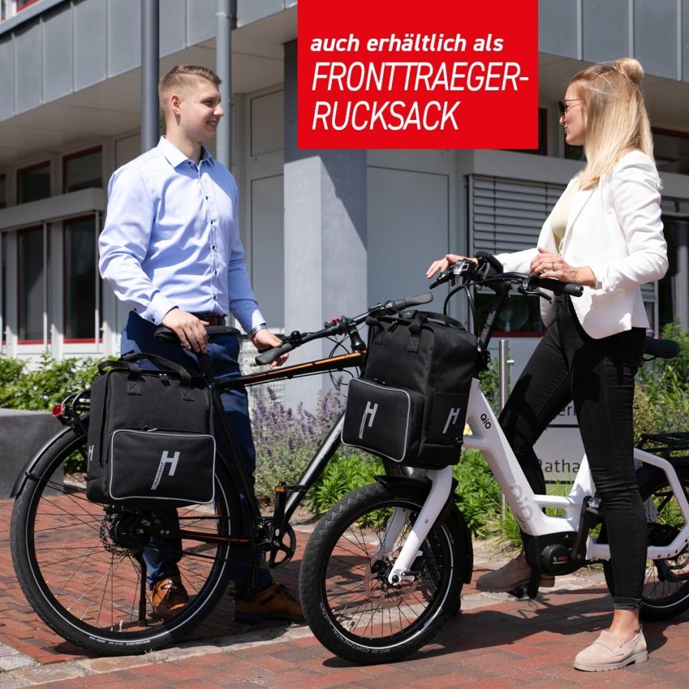 Haberland Bike-Rucksack More Than School schwarz/rot - smarter Schul- & Alltagsbegleiter
