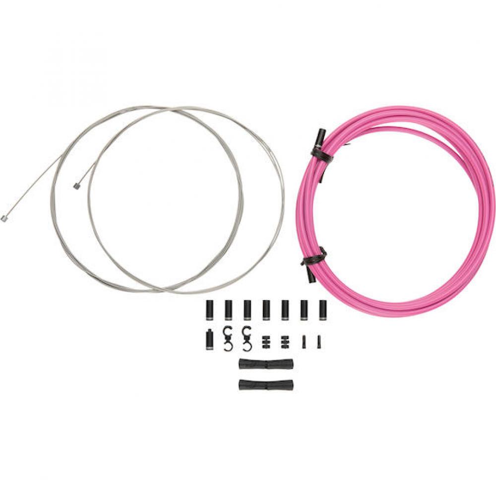 Jagwire Schaltzugset Road & Mountain Sport Universal Pink - präzises Schalten