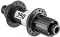 DT Swiss 350 Classic MTB Hinterradnabe, schwarz, 28 Loch, robust, mit Direktantrieb.