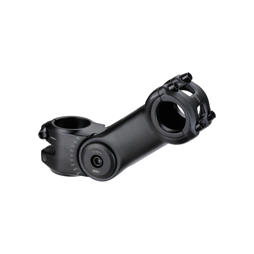 BBB Cycling BBB Vorbau einstellbar High Six 25 schwarz - flexibel einstellbarer Fahrradvorbau