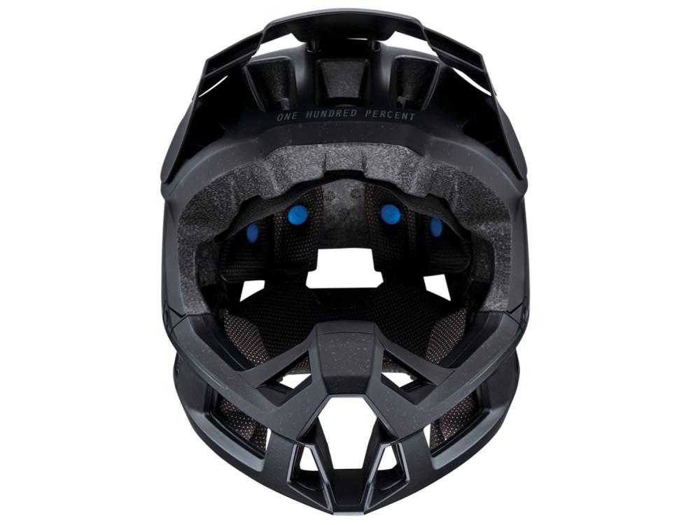 100% Trajecta helmet w/Fidlock S black - leichter Fullface-Helm mit Top-Belüftung