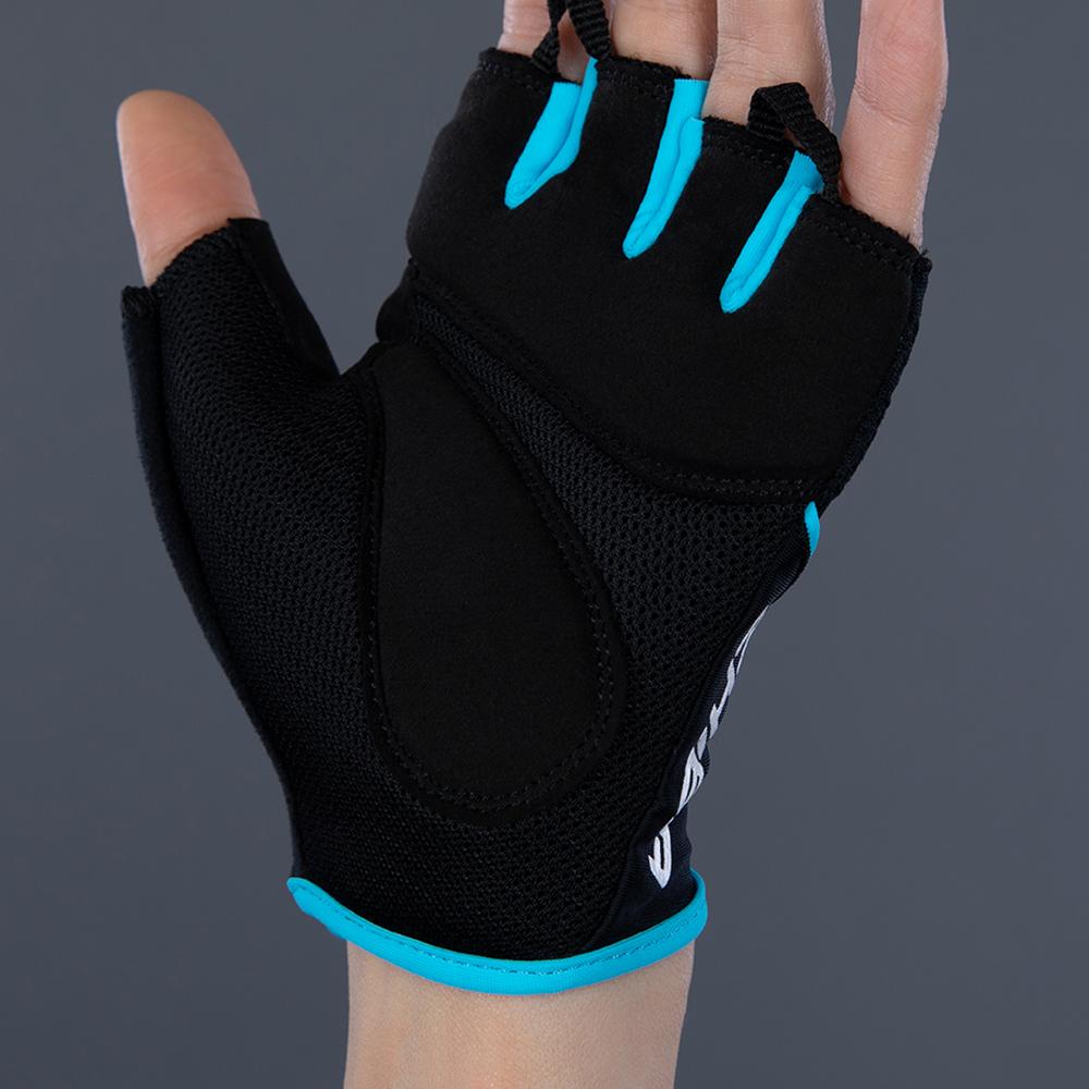 CHIBA Lady Gel - Damen Fahrradhandschuhe L schwarz/türkis mit Gelpolsterung