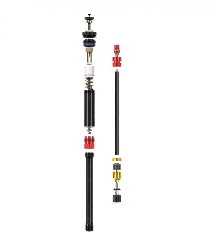 RockShox Dämpfer Upgrade Kit Charger3RC2 Crown mit ButterCups Pike C1+ 2023+, Einzelteile zerlegt.