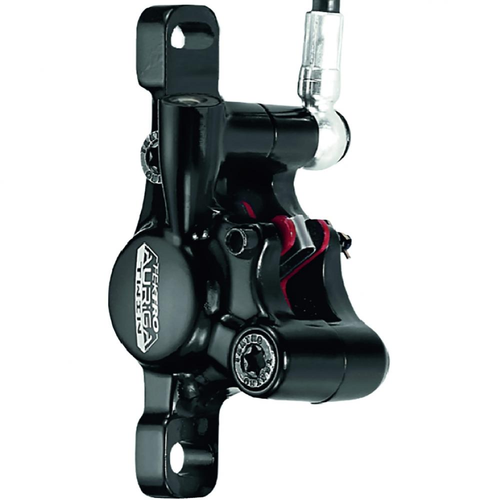 TEKTRO Bremssattel Auriga Twin HD-T525 Postmount Schwarz - präzise 2-Kolben Scheibenbremse