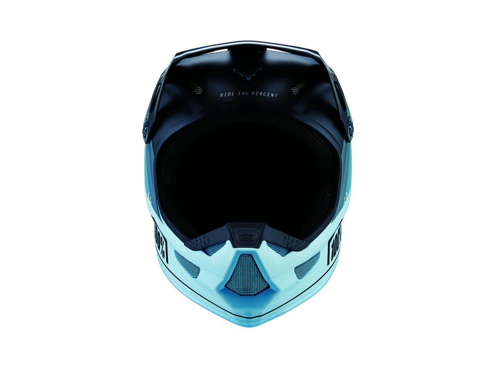 100% Status helmet XL Decline Grey - leichter Fullface-Helm mit Top-Schutz