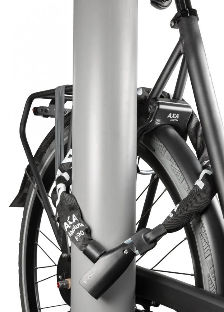 AXA Kettenschloss Absolute 8-110 110 cm - robustes Fahrradschloss mit hoher Sicherheit