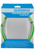 SHIMANO Bremszug-Set Road SIL-TEC beschichtet Bremszug-Set - Rennrad-Bremszüge, Grün