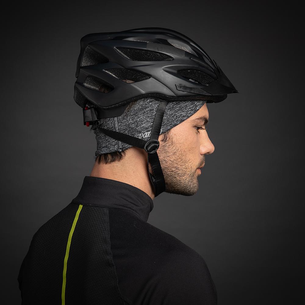 CHIBA Stirnband Pro Man - S/M, hellgrau, Thermostretch, reflektierend