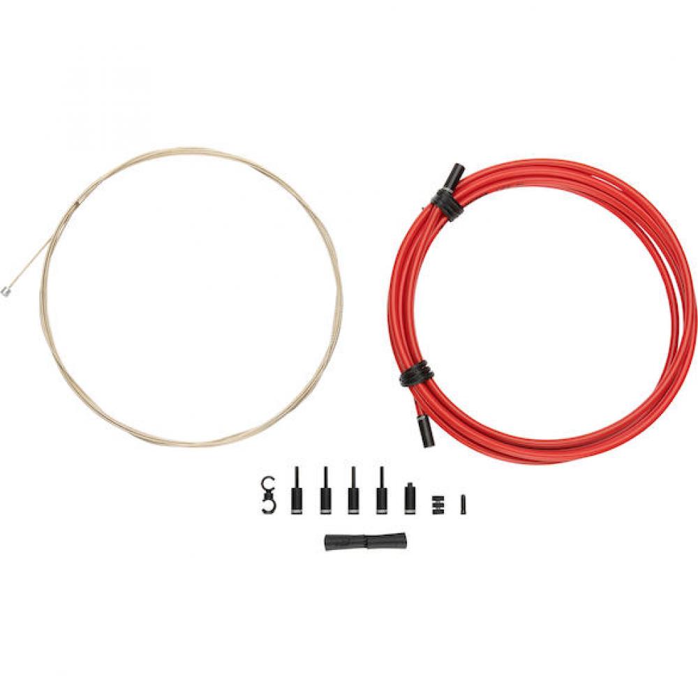 Jagwire Schaltzugset Pro Shift 1x Rot - Präzise Performance mit Slick-Lube Technologie