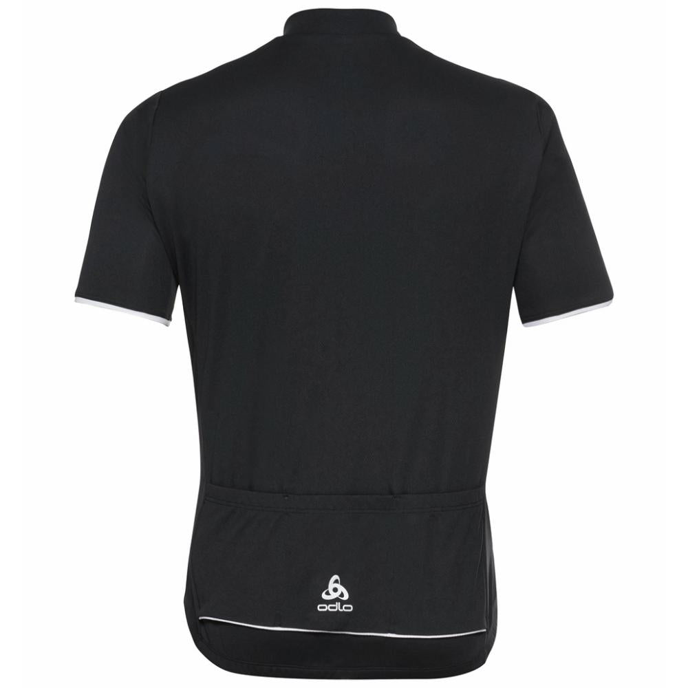 Odlo Men´s T-shirt 1/2 zip ESSENTIAL black Größe XL
