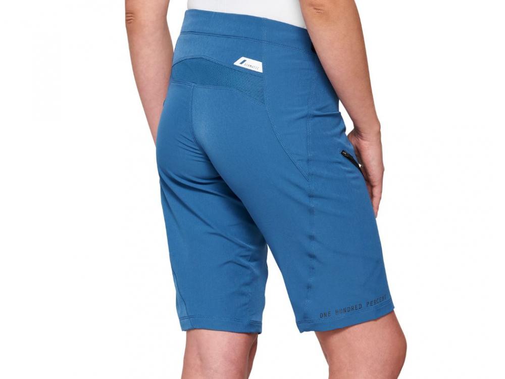 100% Airmatic Womens Shorts L Slate Blue - komfortable All-Mountain Bike-Shorts