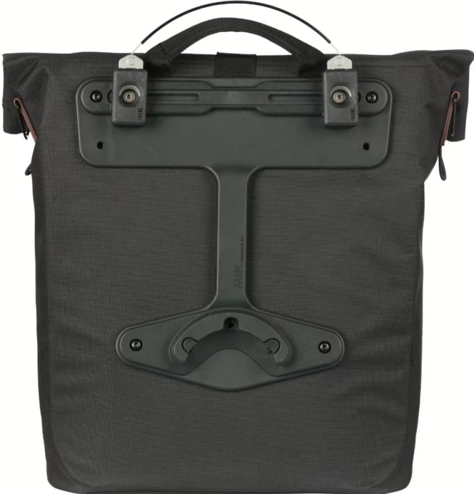 Basil City Shopper MIK Studs - 14-16 Liter Fahrradshopper mit MIK-System, wasserabweisend, schwarz
