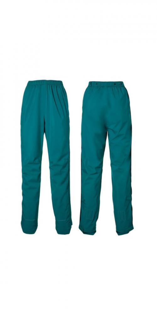 Basil Skane Herren-Regenhose in Tealgrün XL, wasserdicht, atmungsaktiv, reflektierend, Vorder- und Rückseite.