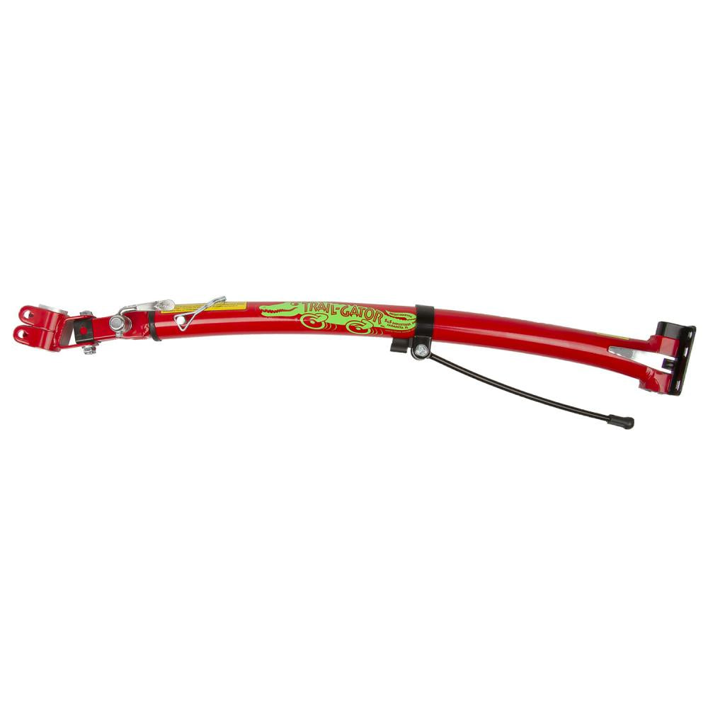 Trail-Gator Tandemstange rot für Kinderräder 12-20", faltbar, werkzeuglos montierbar, TÜV/GS-geprüft.