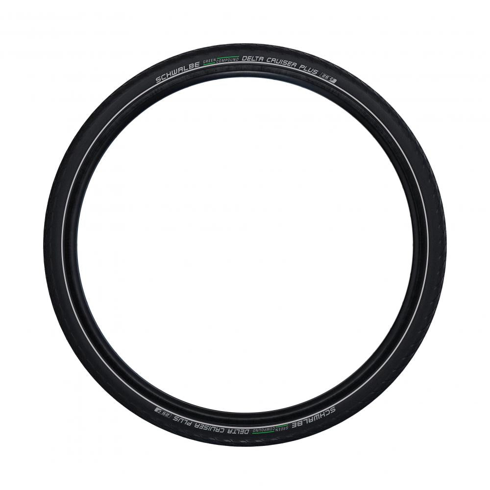 Schwalbe Delta Cruiser Plus 28x1.75 Zoll 47-622 Fahrradreifen schwarz Reflex E-25 HS431 Drahtreifen