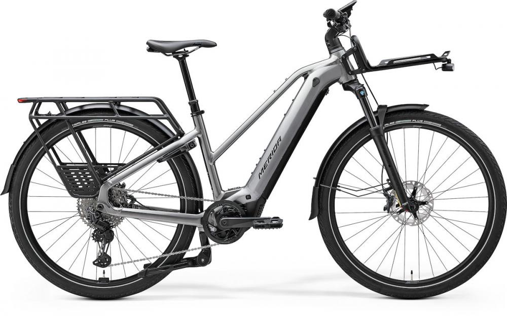 Merida eFLOAT HD 700 Lady EQ S Grau - komfortables E-Trekkingrad für Alltag und Touren