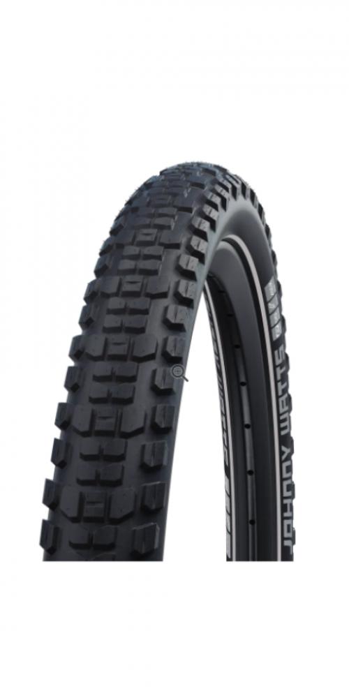 Schwalbe Johnny Watts 29x2.35" E-Bike Fahrradreifen schwarz mit Reflexstreifen.