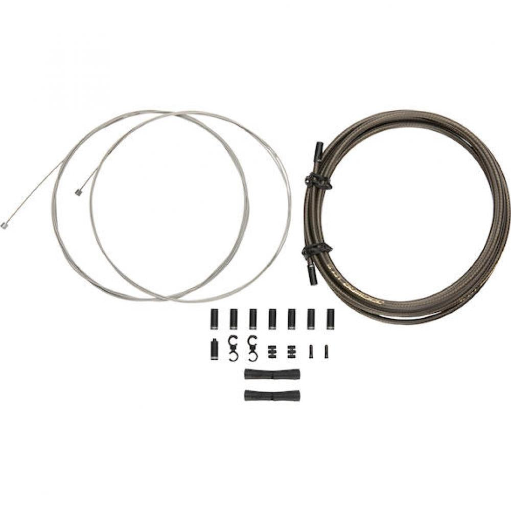Jagwire Schaltzugset Road & Mountain Sport Universal-Länge Carbon/silber - präzise Schaltperformance