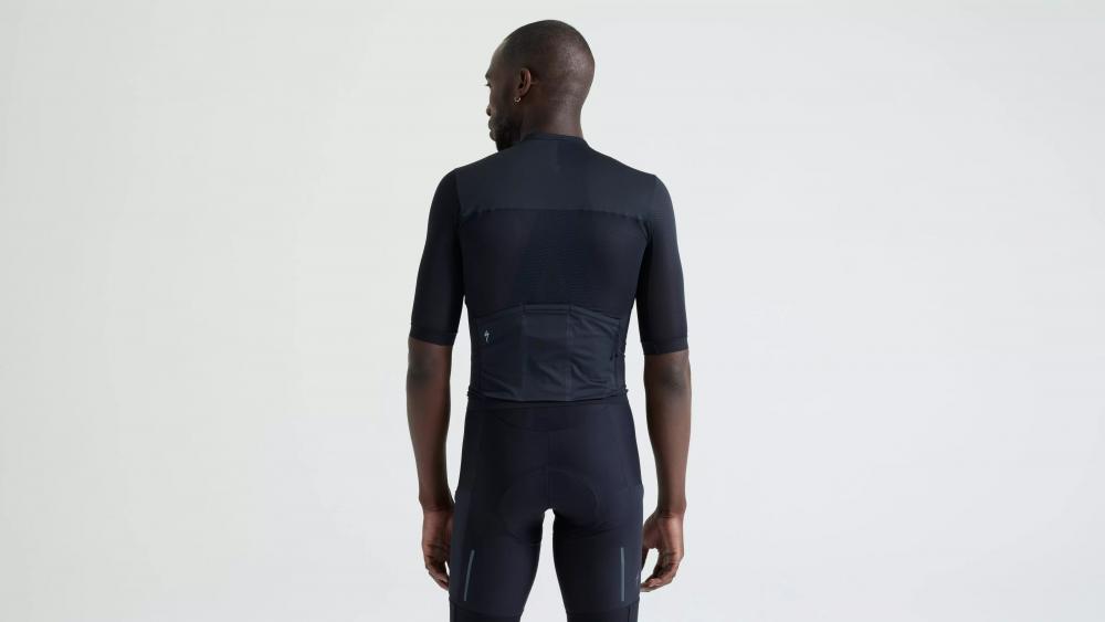 PRIME LT JERSEY SS MEN BLK M - Leichtes Herren Kurzarm Radtrikot in Schwarz Größe M