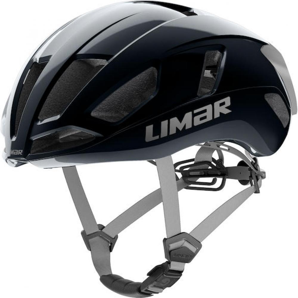 Limar Air Atlas W&B Midnight Black Silver S Schwarz/Silber - aerodynamischer Rennradhelm