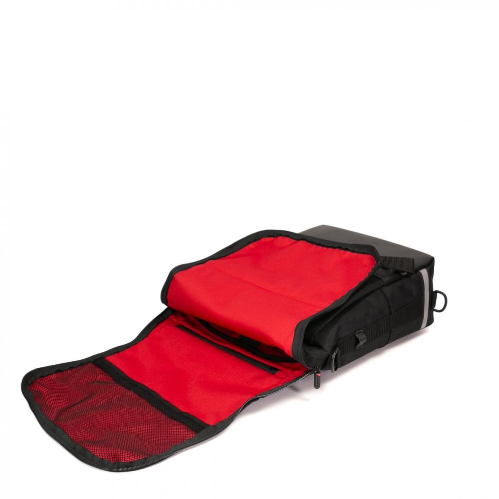 Haberland Bike-Rucksack Sporty schwarz/reflex - vielseitiger Fahrradrucksack mit Regenschutz