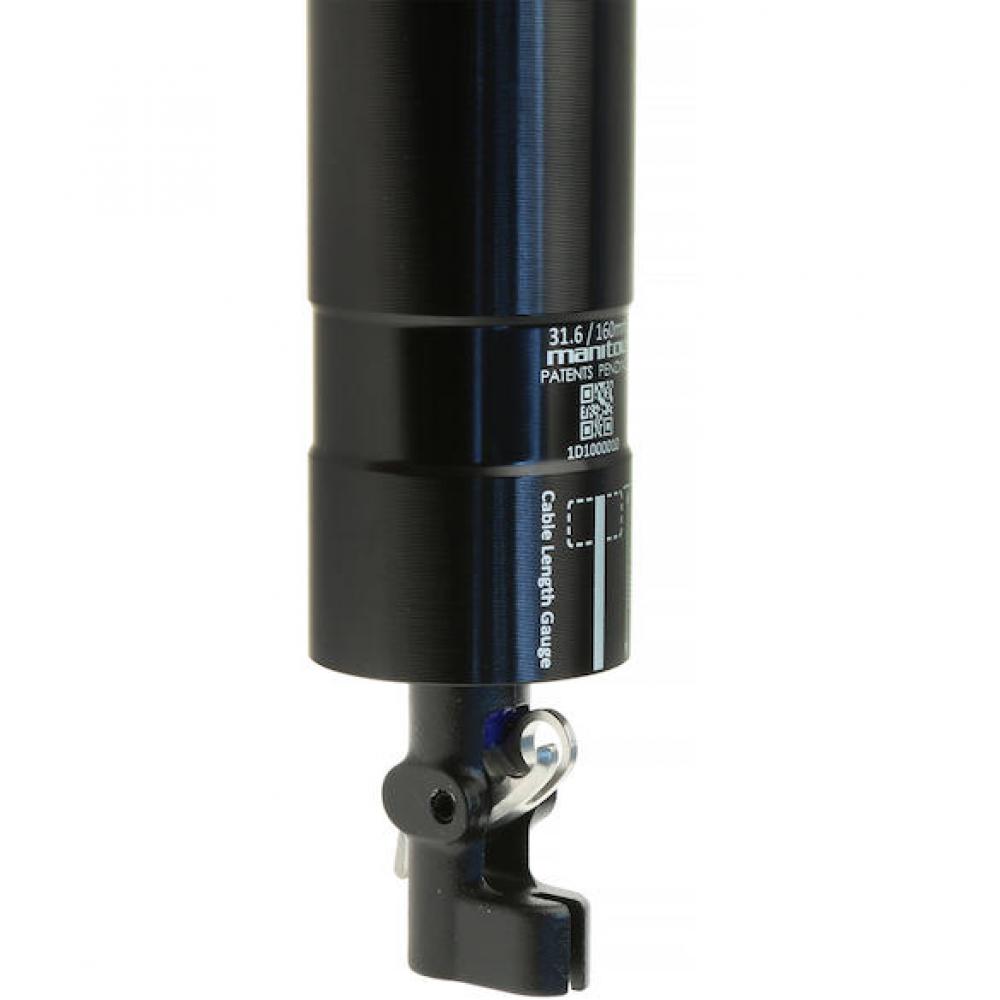 Manitou Vario-Sattelstütze Jack 31,6 mm Schwarz - zuverlässige Dropper-Stütze der aktuellen Generation