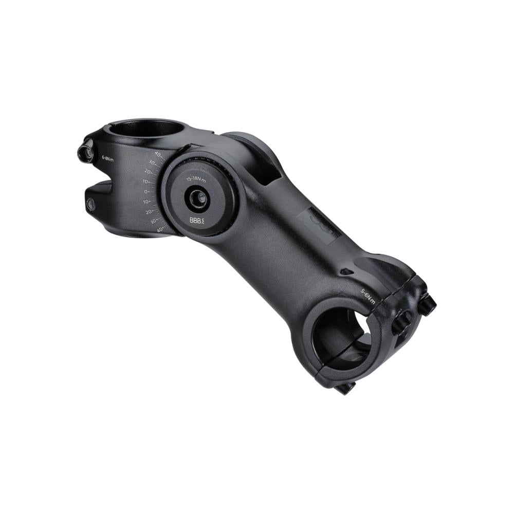 BBB Cycling BBB Vorbau einstellbar High Six 25 schwarz - flexibel einstellbarer Fahrradvorbau