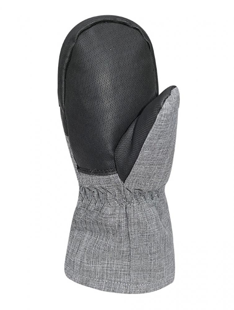 CHIBA Kids Basic Mitten - wasserdichte Kinder-Fäustlinge für Radsport, hellgrau, Gr. V