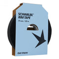 Schwalbe Hochdruck-Felgenband aus Textil, 19mm breit, 50m Rolle, in blauer Produktverpackung.