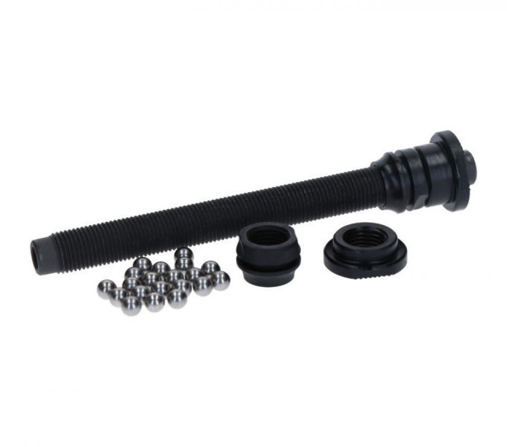 Shimano Hohlachse HB-RM35 komplett 108mm mit Kugellagern und Konen für Fahrrad-Vorderradnaben.