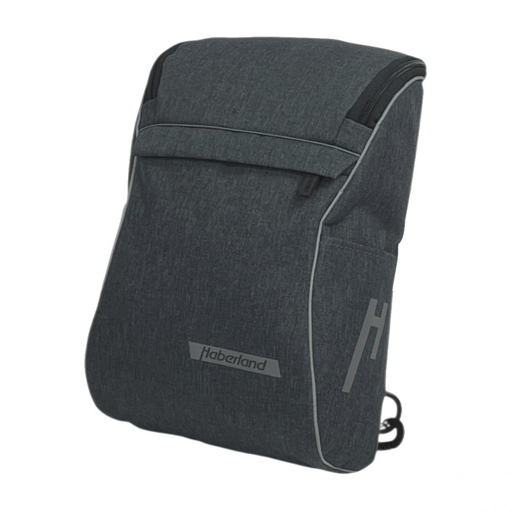 Haberland Umhängetasche Slingbag anthrazit/reflex - leichte City-Sling mit Organisation