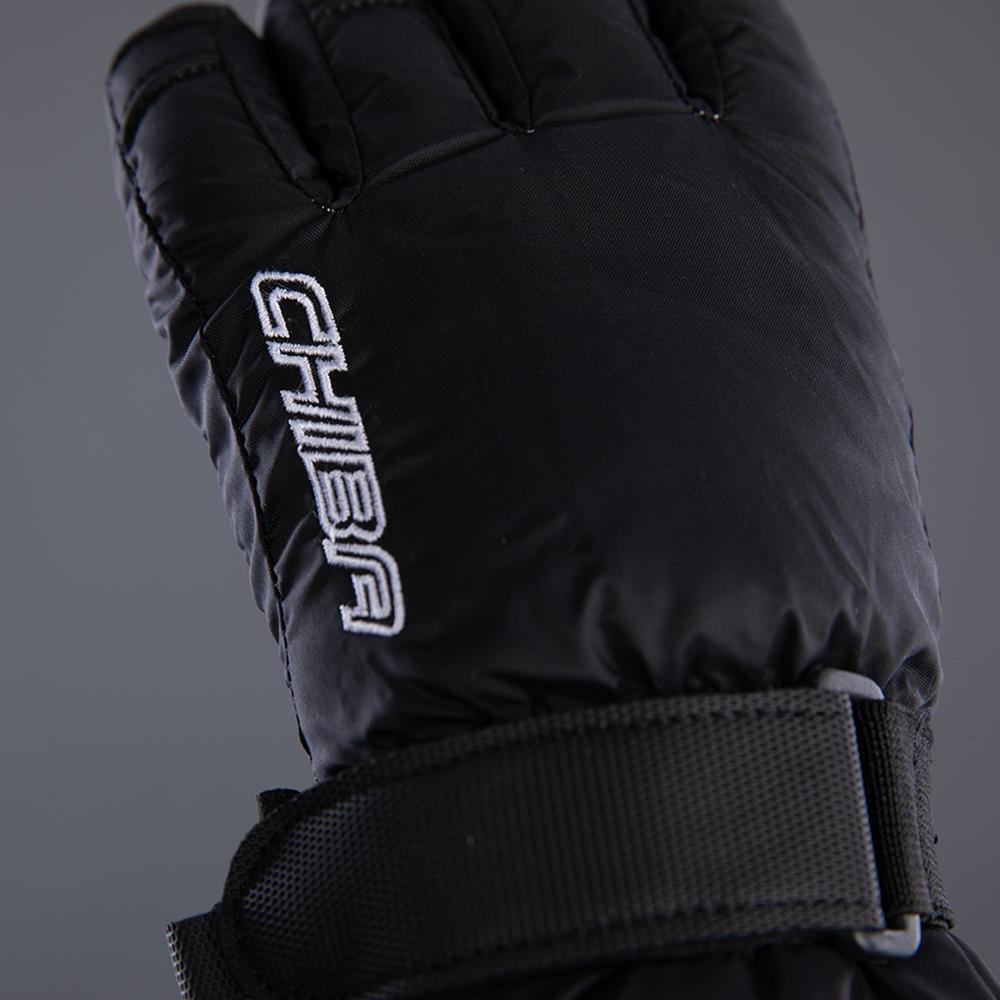CHIBA Kids Allround Finger - Kinder Fahrradhandschuhe, wasserdicht, winddicht, Größe 5, schwarz