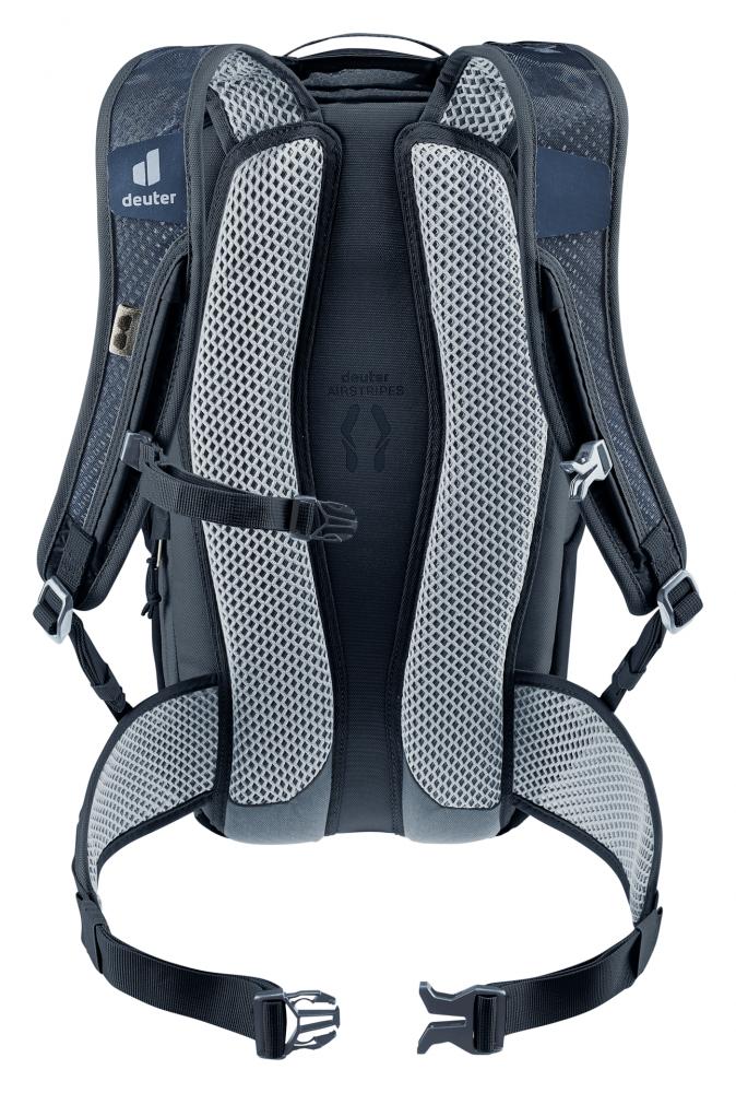Deuter Race 12 Fahrradrucksack 12L Schwarz - Leichter Rucksack mit Airstripes für Radfahrer