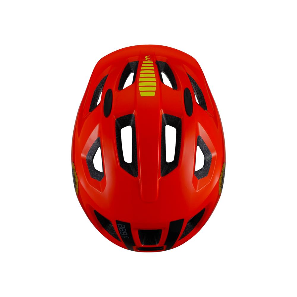 BBB Cycling BBB helm Hero M (52-56cm) M Feuerwehrmann-Design - sicherer Kinder-Fahrradhelm