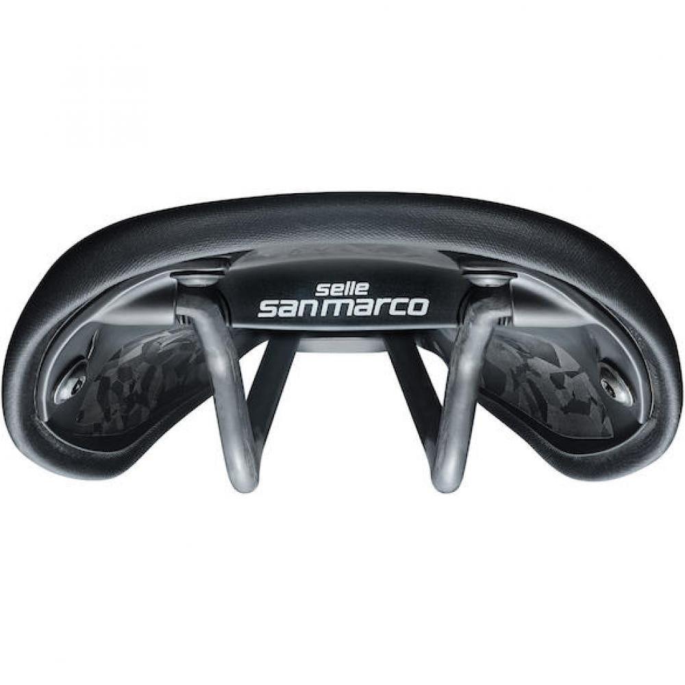 Selle San Marco Sattel Regal Short Full-Fit Carbon 140 x 255 mm Schwarz - komfortabler Performance-Gravelsattel