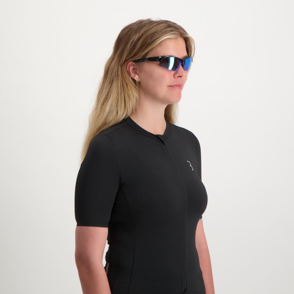 BBB Cycling BBB Sportbrille Impress glanz schwarz Einheitsgröße schwarz - leichter Rundumschutz beim Sport